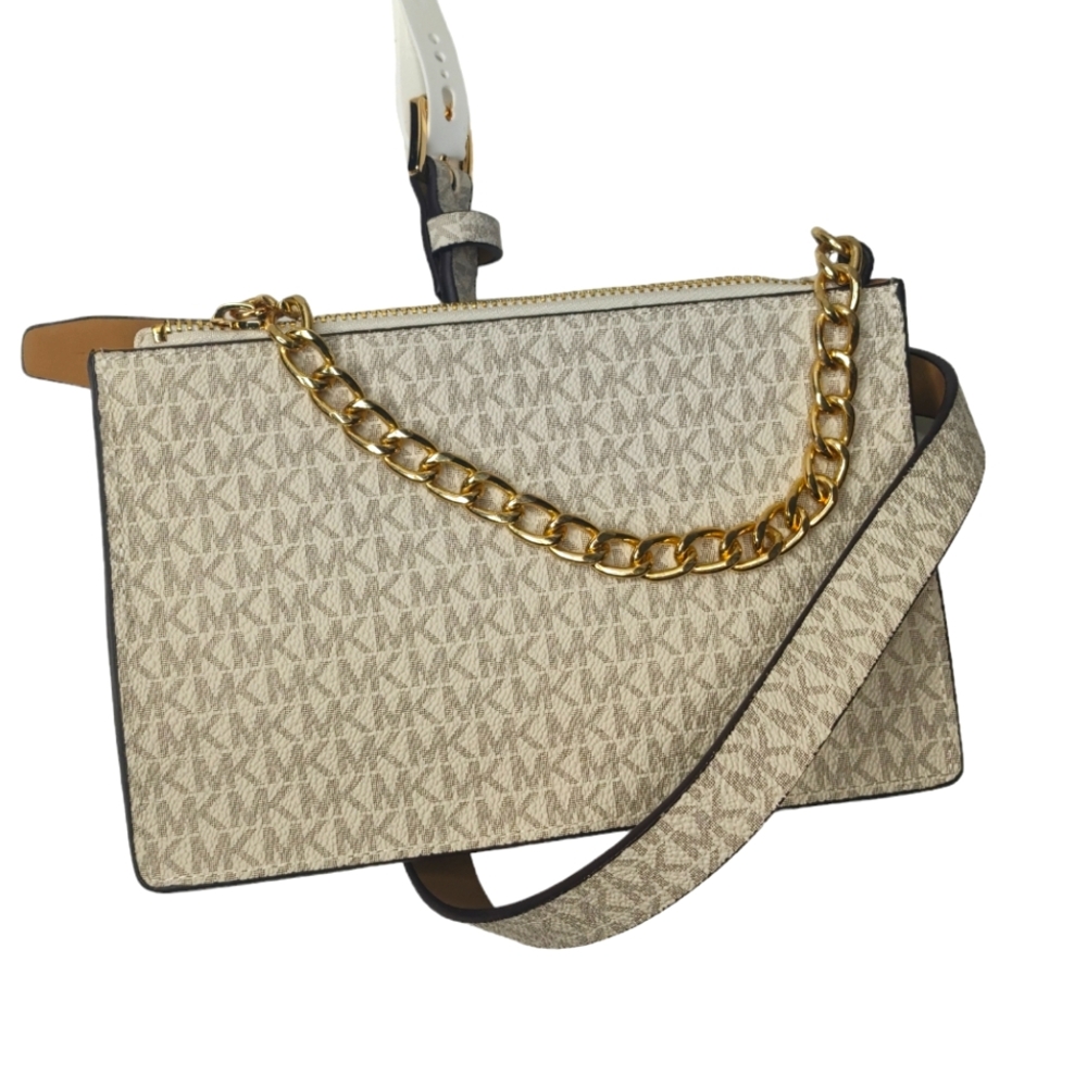 Michael Kors MK Belt Bag Size Large Adjustable Pull Chain Mini Bag Fanny Pack